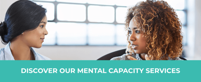Banner advertising mental capacity services at Enable Law