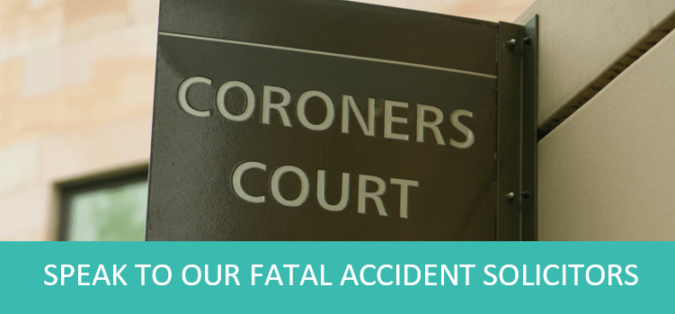 Banner advertising fatal accident legal assistance