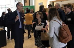 Enable Law employees mingle at event