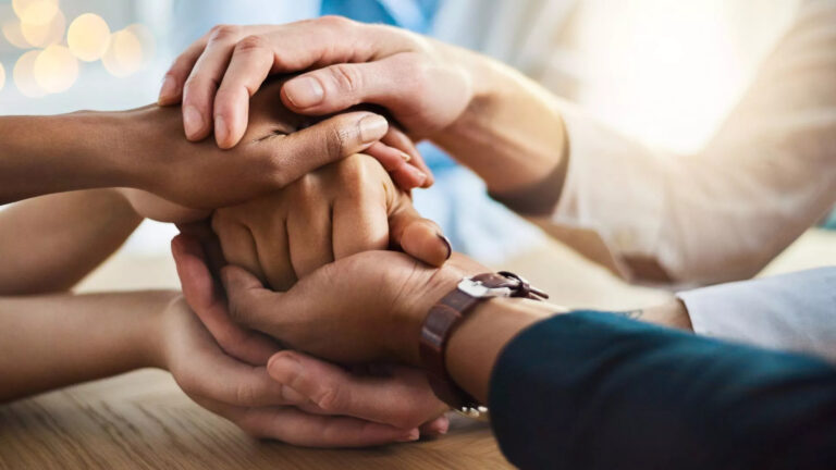 family holding hands