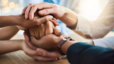 family holding hands