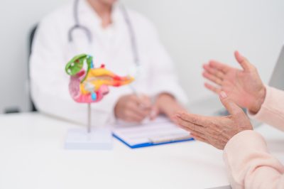 Elderly,Patient,Consultation,With,Doctor,For,Pancreas,,Gallbladder,,Bile,Duct,